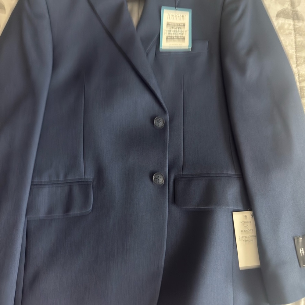 Haggar Navy Suit Jacket BRAND NEW WITH TAGS